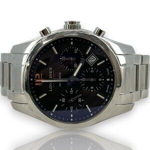 Longines Conquest Classic L2.786.4 41mm Chronograph Steel Watch